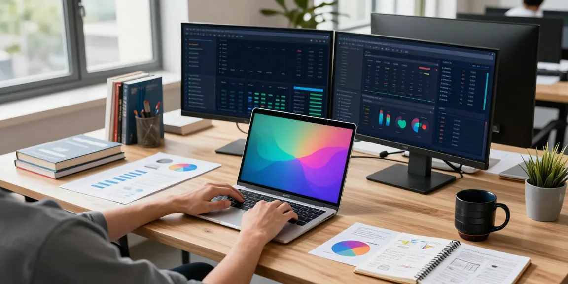 Data analyst optimizing instant indexing performance in a digital marketing office.