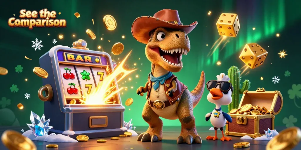 Spin and win with the comparison of exciting casino games and special bonuses.